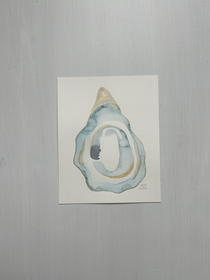 Original Sky Blue Gilded Oyster