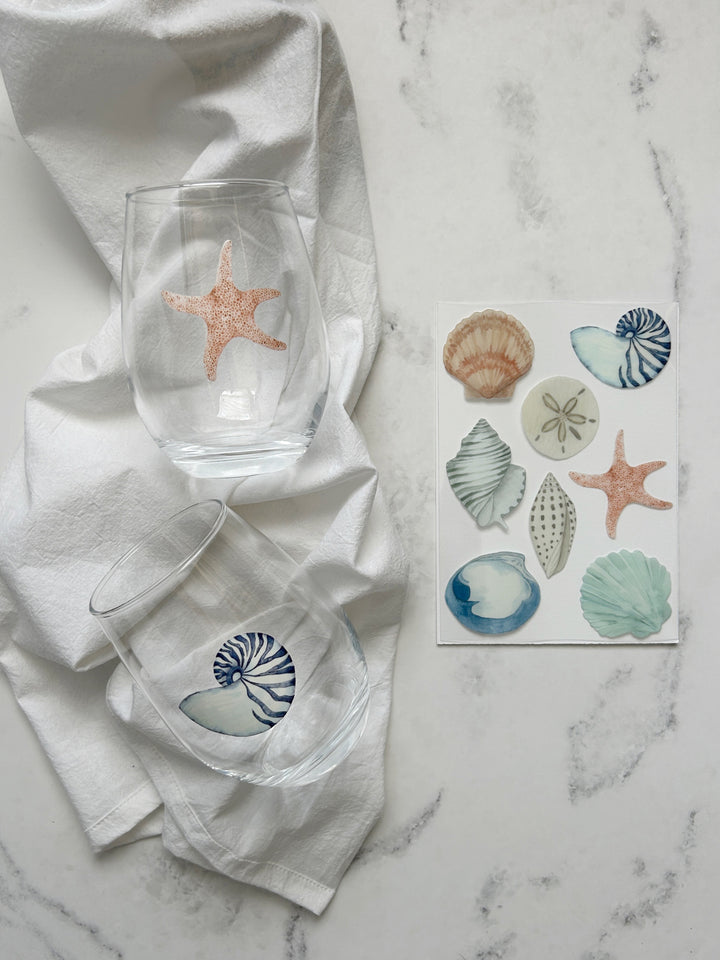 Large Shells Designer Decals