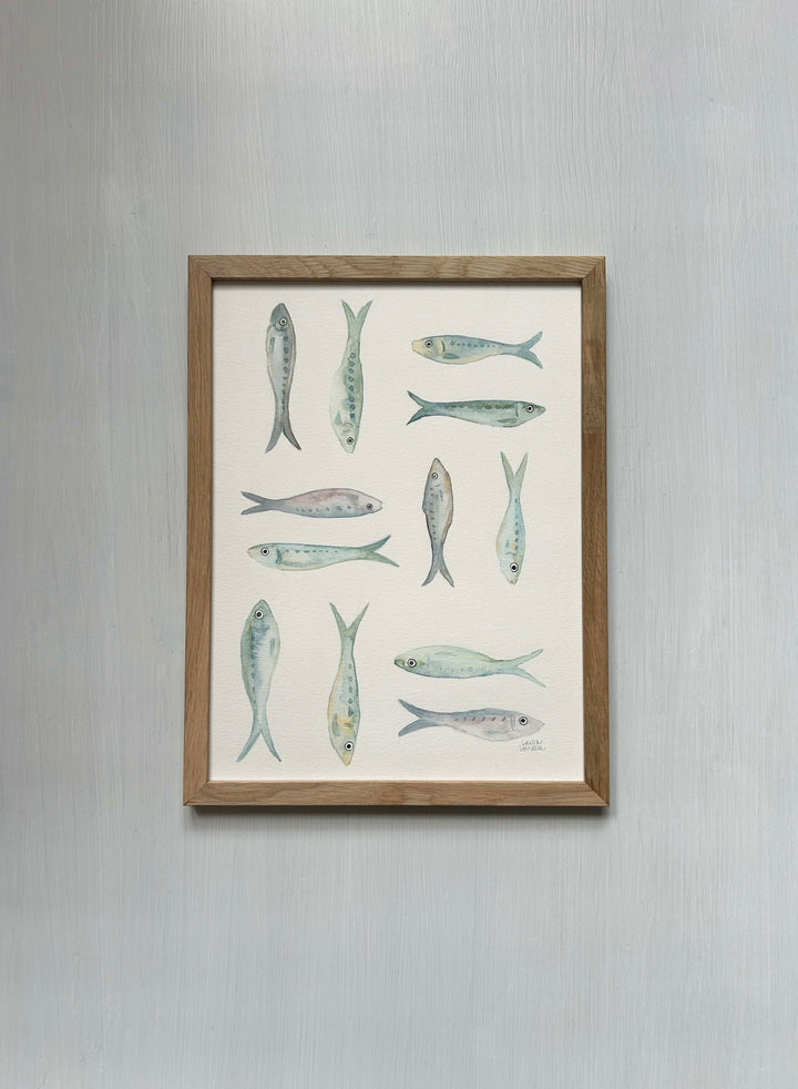 Framed Fish Pattern Play Original