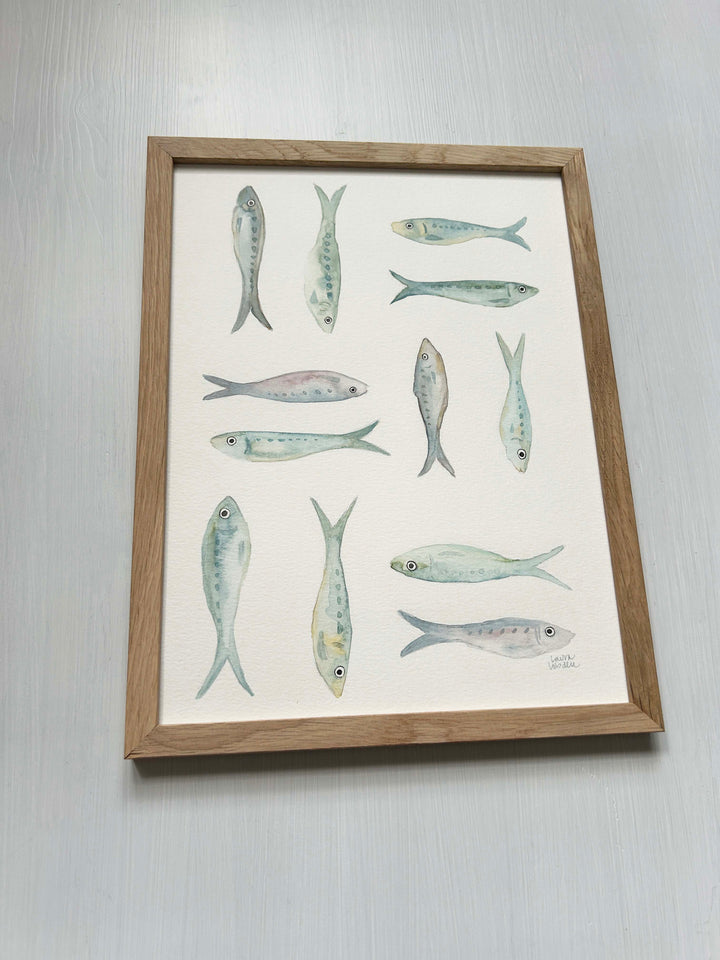 Framed Fish Pattern Play Original