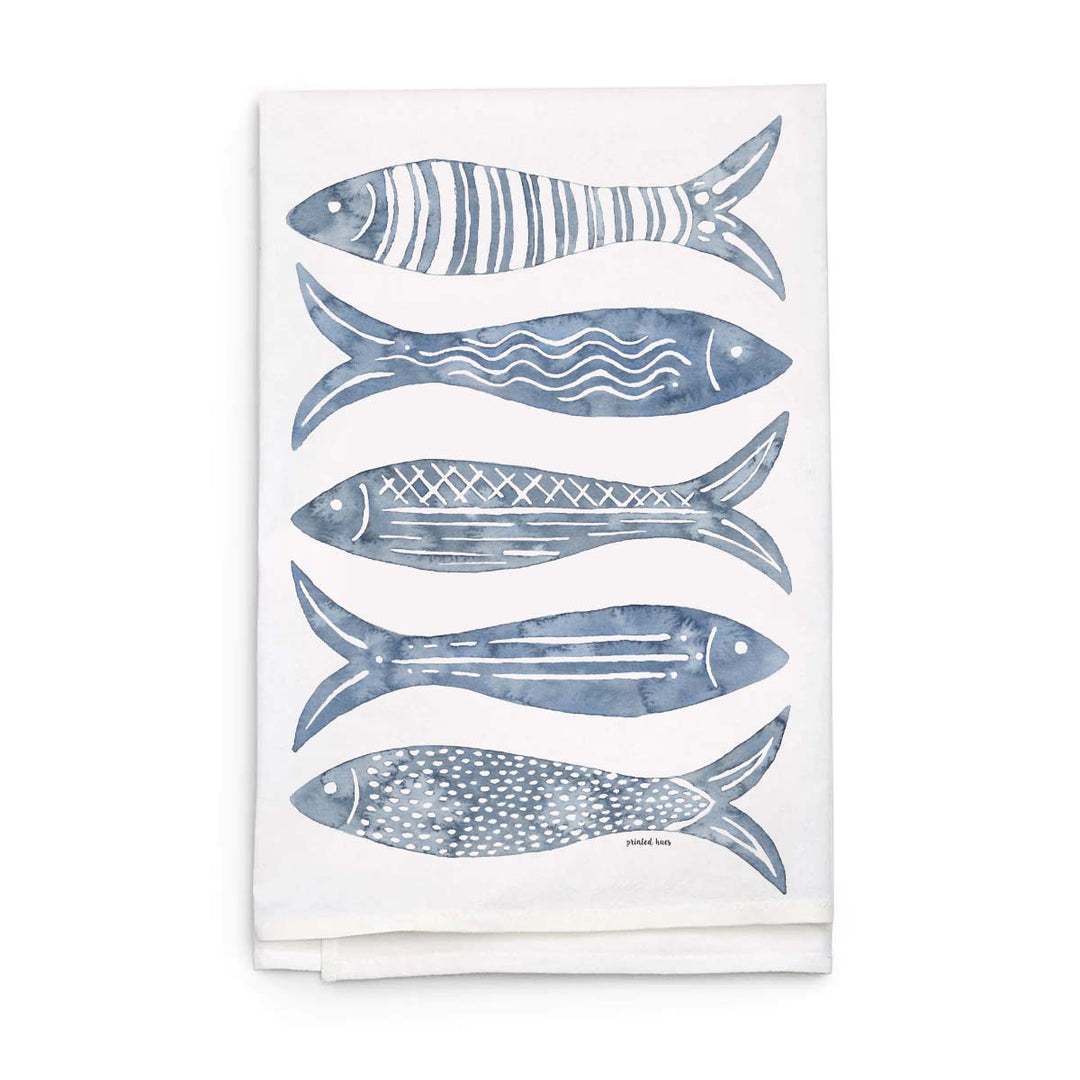 SALE Fish Stack Tea Towel