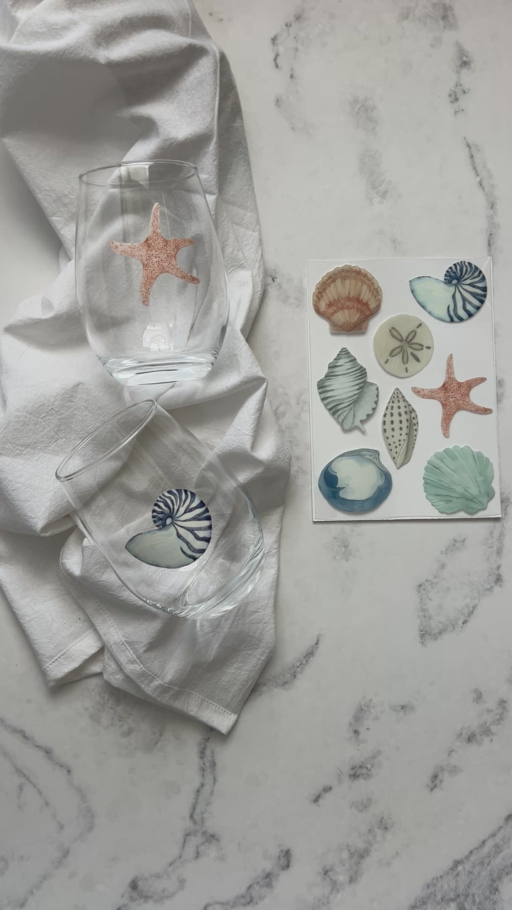 Large Shells Designer Decals