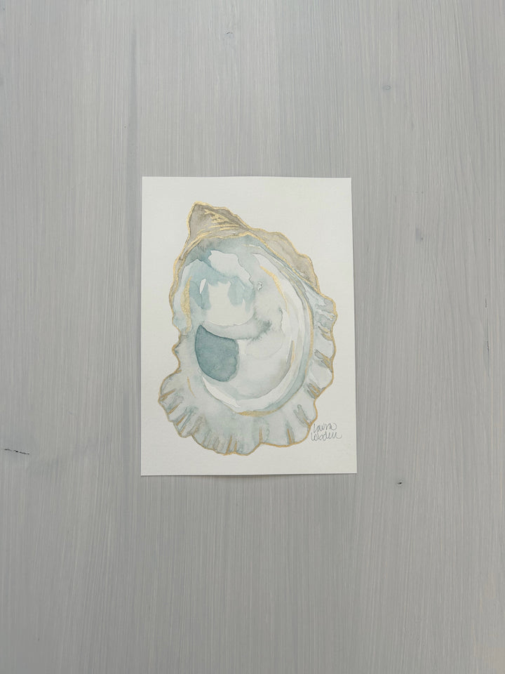 Original 5x7 Frilly Blue Oyster