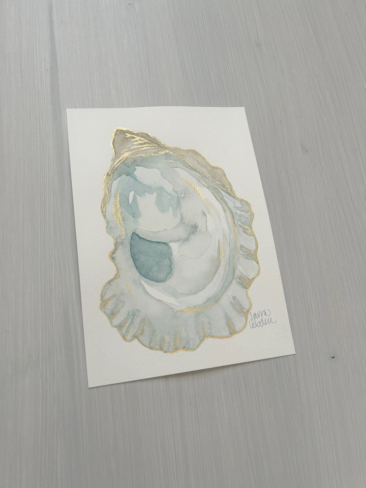 Original 5x7 Frilly Blue Oyster