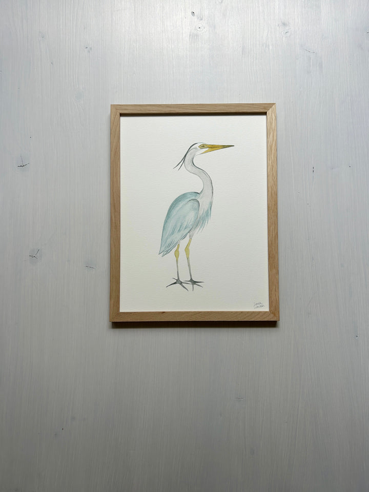 Heron Original Watercolor