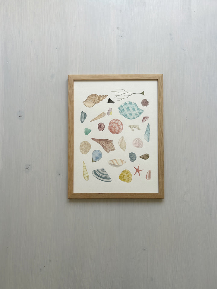 Seashells by the Seashore No. 3 Original Watercolor