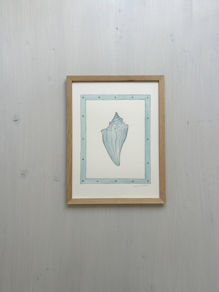 Blue Whelk Original Watercolor