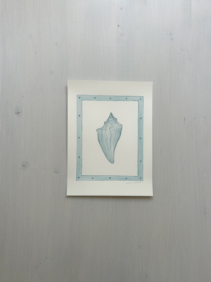 Blue Whelk Original Watercolor