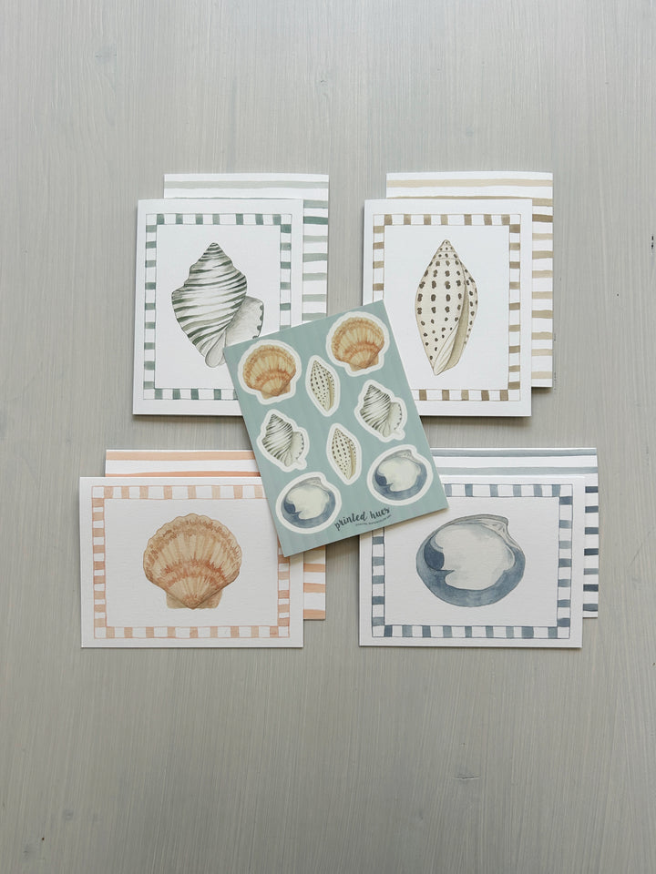 Shell Stationery Set