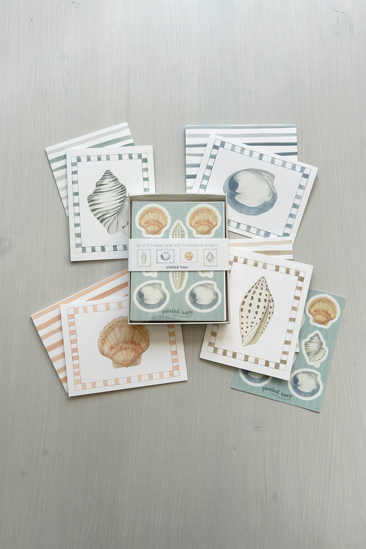 Shell Stationery Set