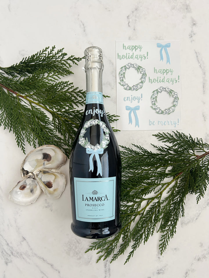 Holiday Oyster Wreath Designer Decals