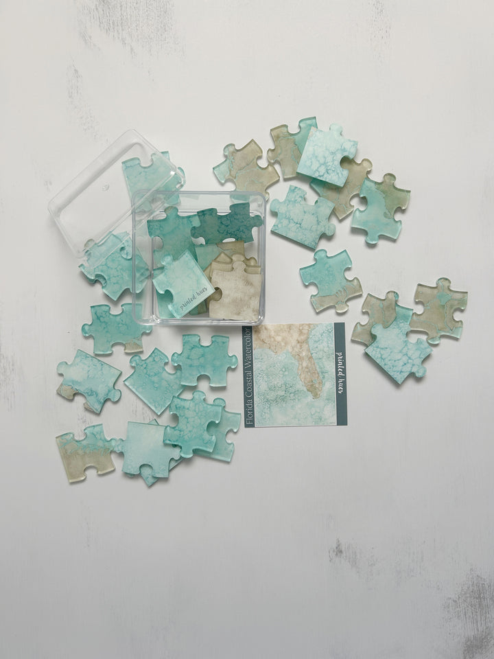 Florida Watercolor Acrylic Puzzle