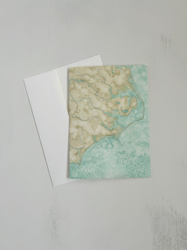 North Carolina Watercolor Map Cards - Box Set Stationery