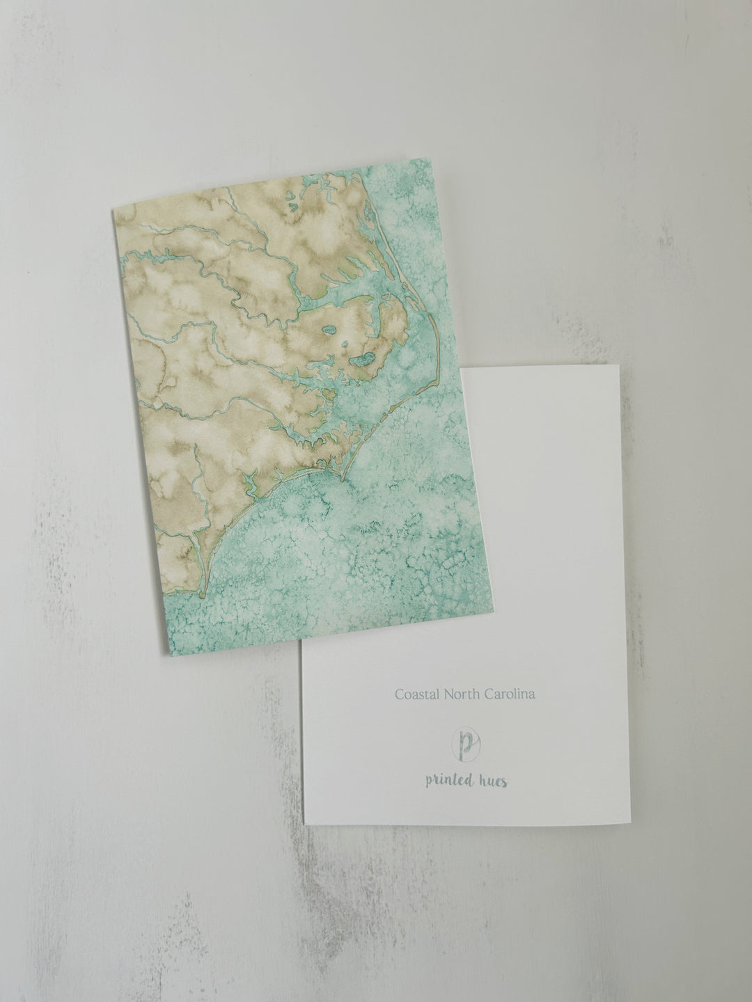 North Carolina Watercolor Map Cards - Box Set Stationery
