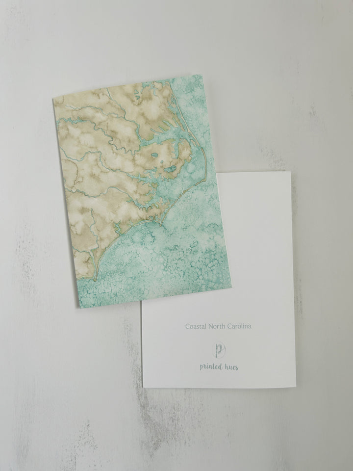 North Carolina Watercolor Map Cards - Box Set Stationery