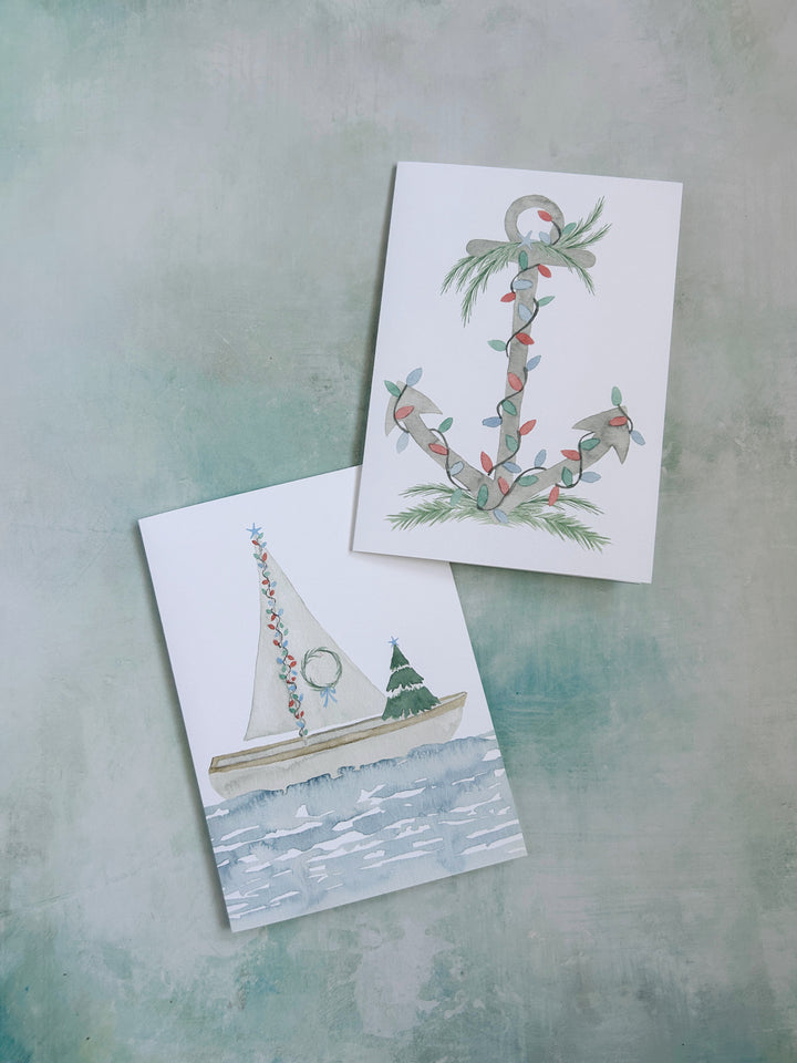 Flotilla and Anchor Holiday Card Set