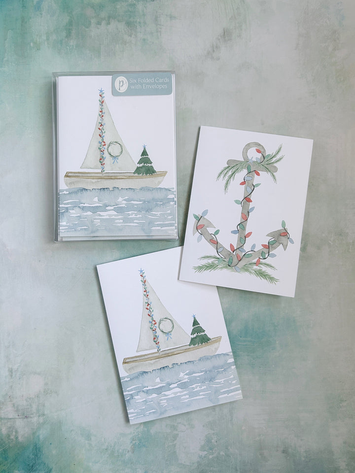 Flotilla and Anchor Holiday Card Set