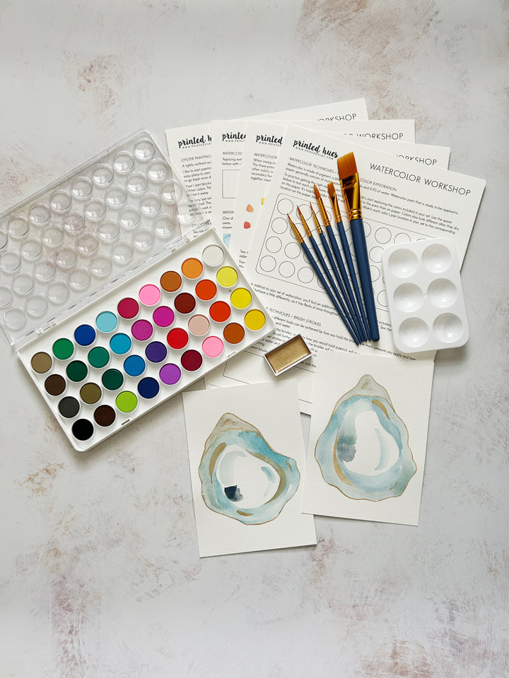 Gilded Oyster Watercolor Workshop