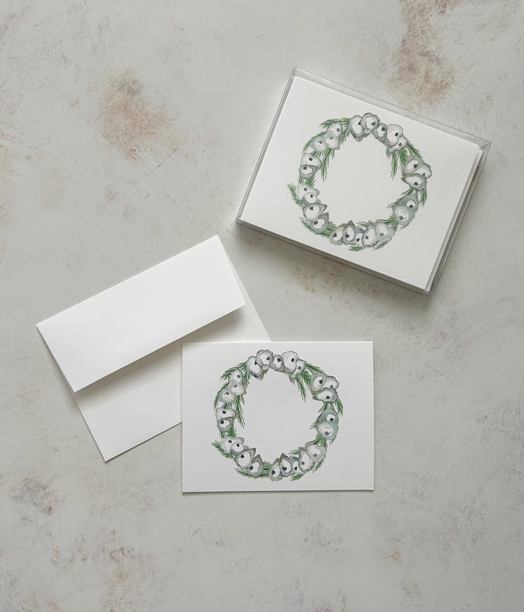 Oyster Wreath Stationery Set