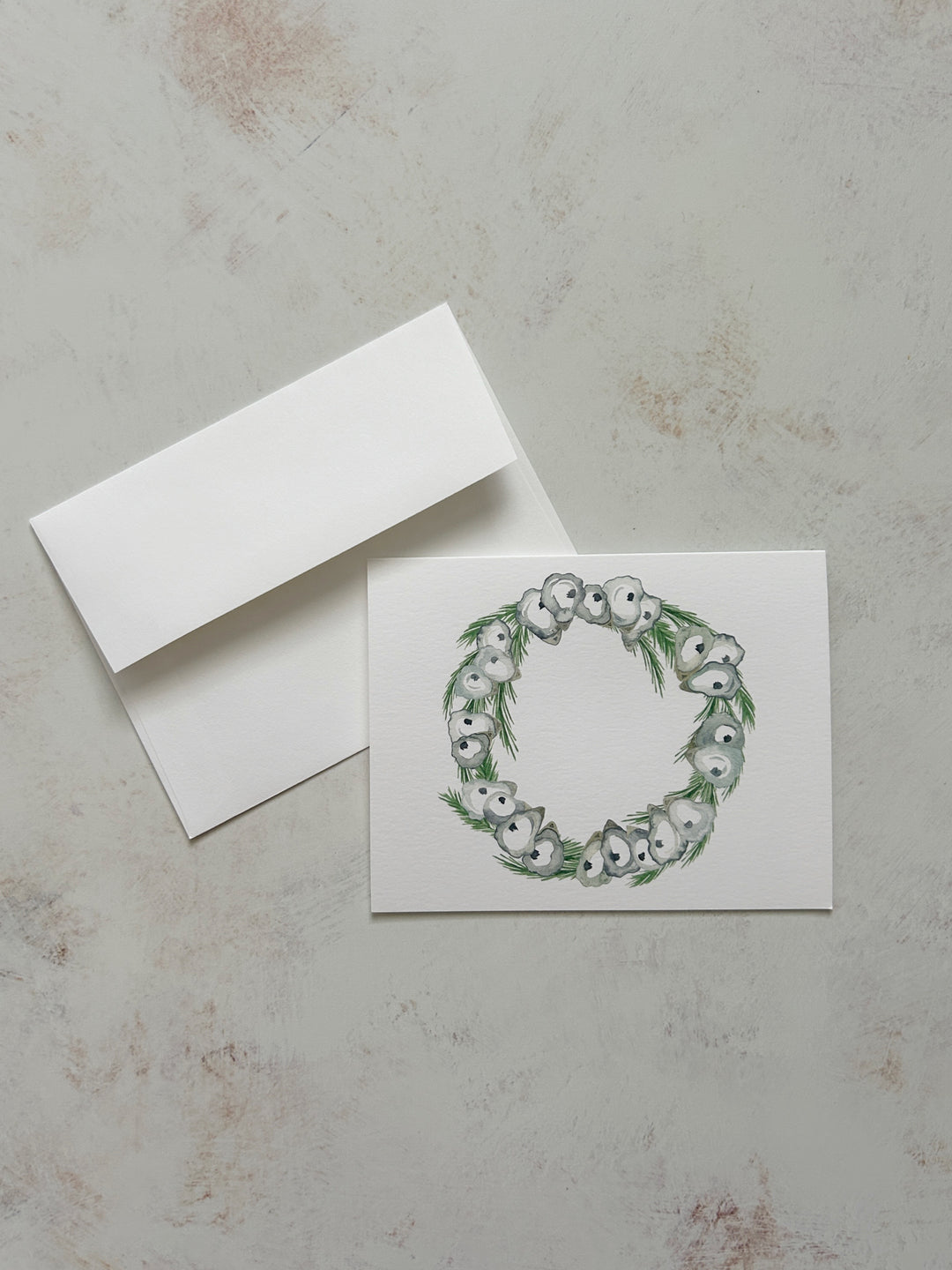 Oyster Wreath Stationery Set