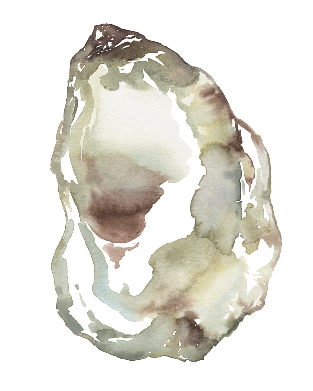 Reserved - Gilded Oyster Print Pair Commission