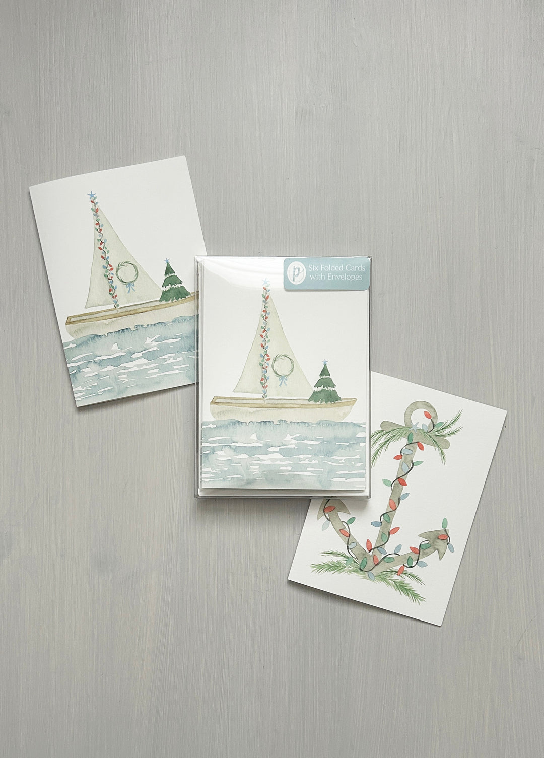 Flotilla and Anchor Holiday Card Set