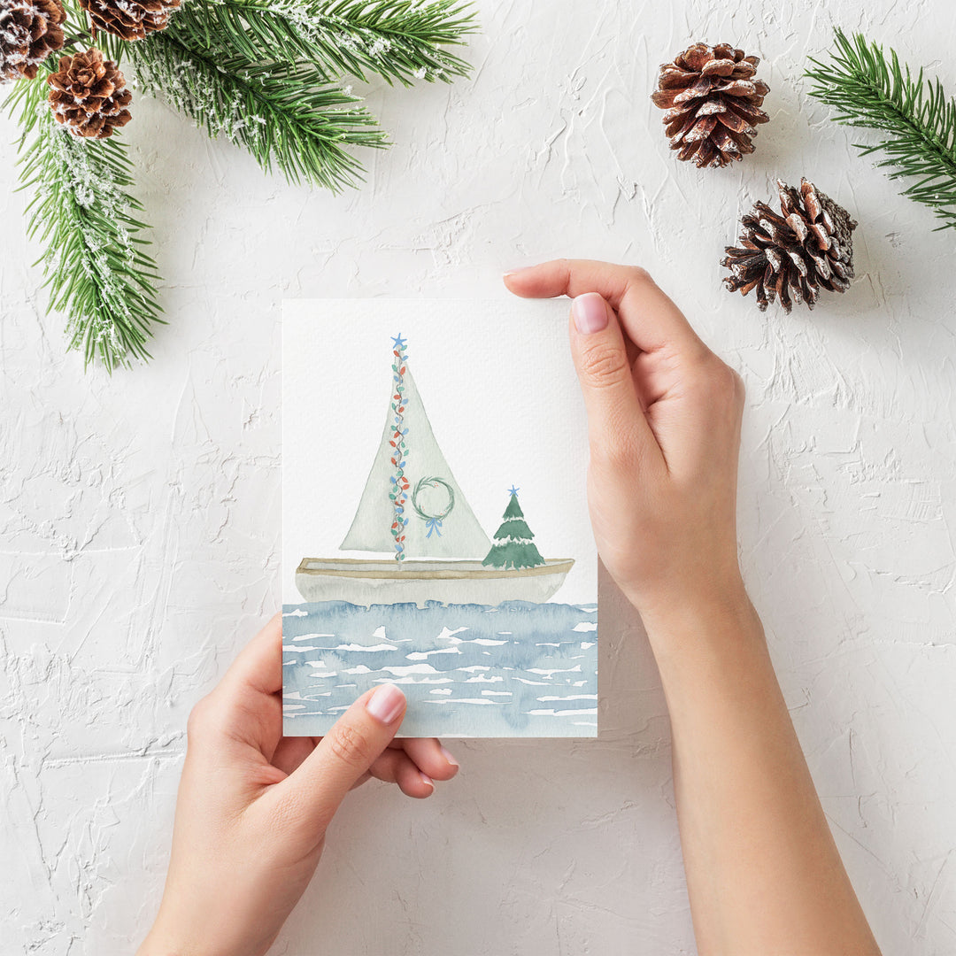 Flotilla and Anchor Holiday Card Set