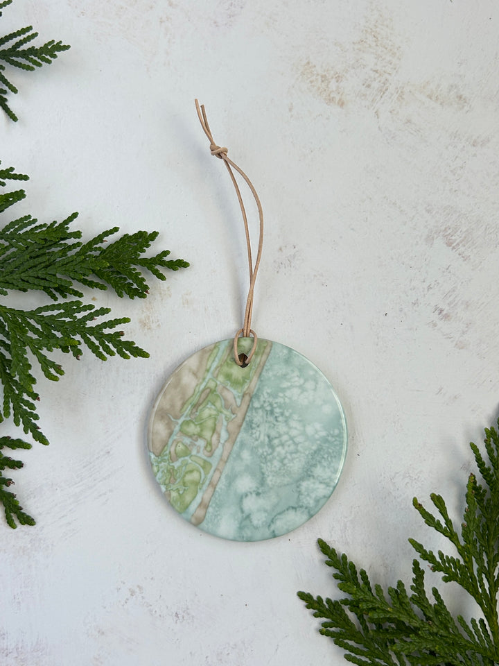 Wrightsville Beach Map Ornament