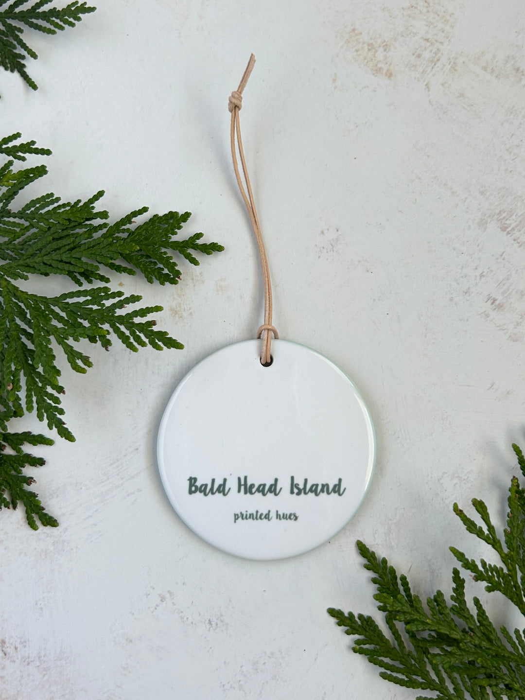 Bald Head Island Map Ornament