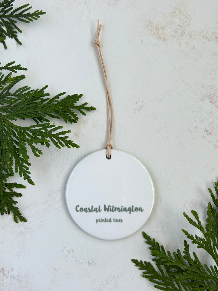 Coastal Wilmington Map Ornament