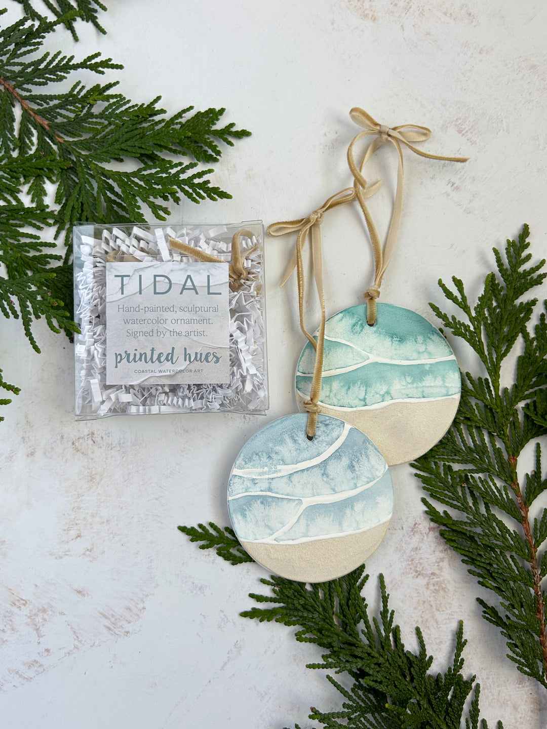 Hand Painted Tidal Ornament