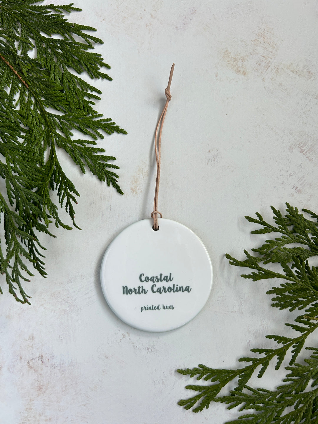 Coastal North Carolina Map Ornament