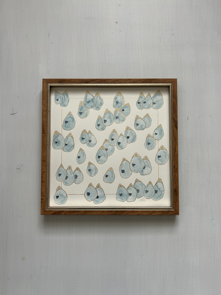 Oysters, Squared No. 1 - Original Watercolor