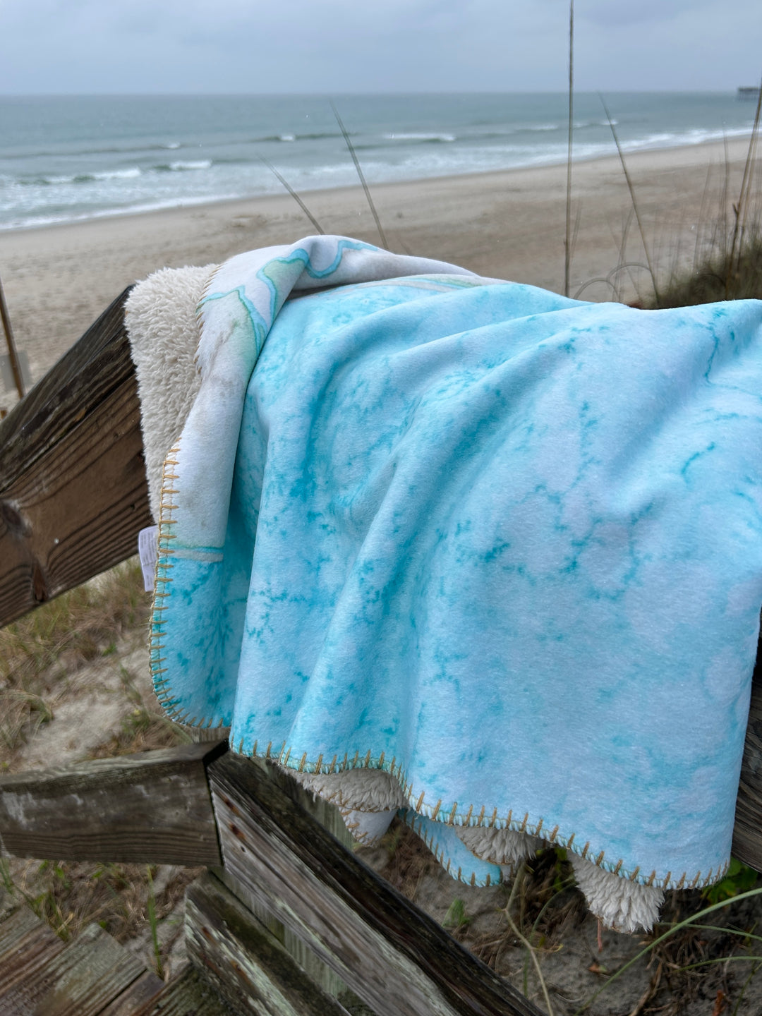North Carolina Coast Sherpa Blanket