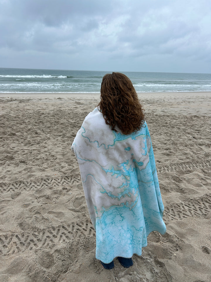 North Carolina Coast Sherpa Blanket