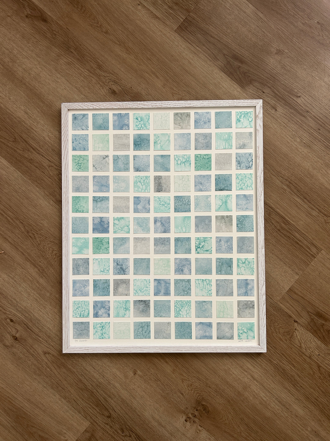 99 Oceans - Original Watercolor Collage