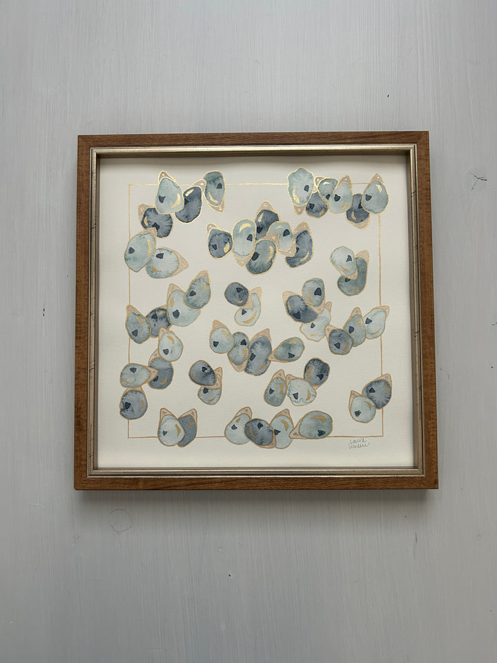 Oysters, Squared No. 3 - Original Watercolor