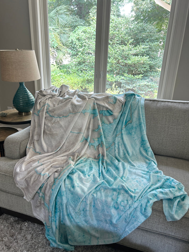 North Carolina Coast Minky Blanket