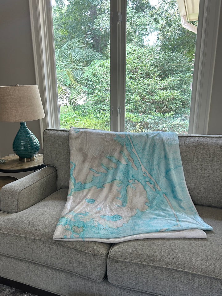 North Carolina Coast Minky Blanket