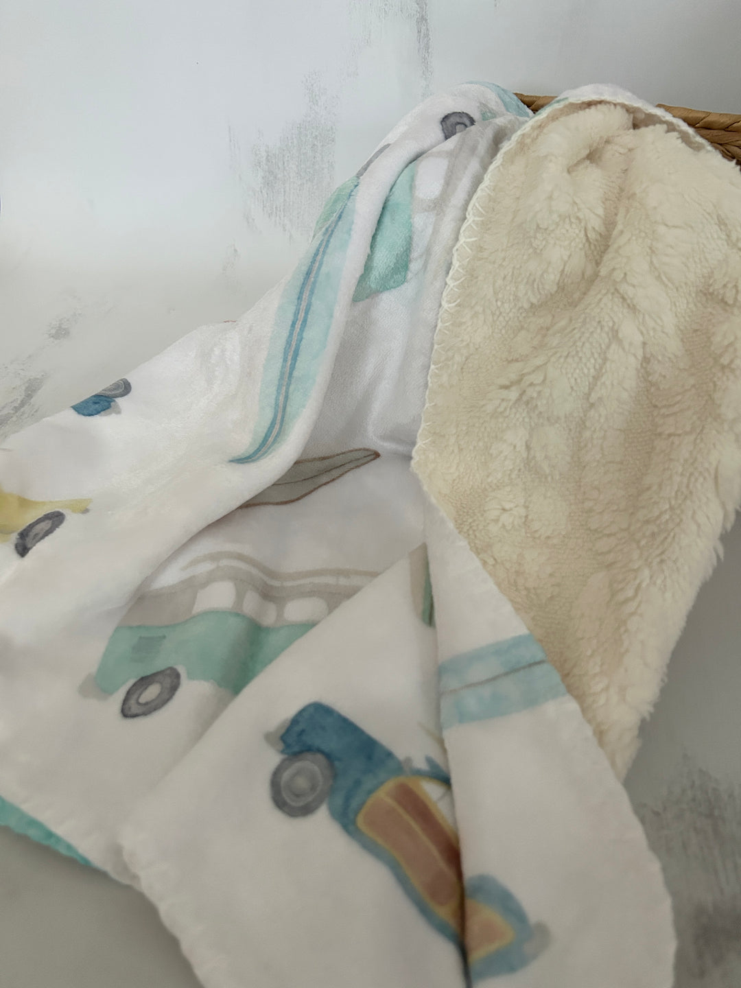Surf's Up Cloud Minky Baby Blanket