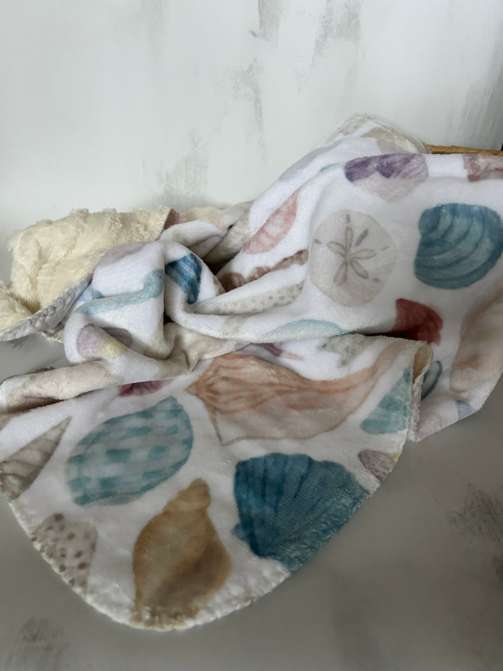 Shells Cloud Minky Baby Blanket (Copy)