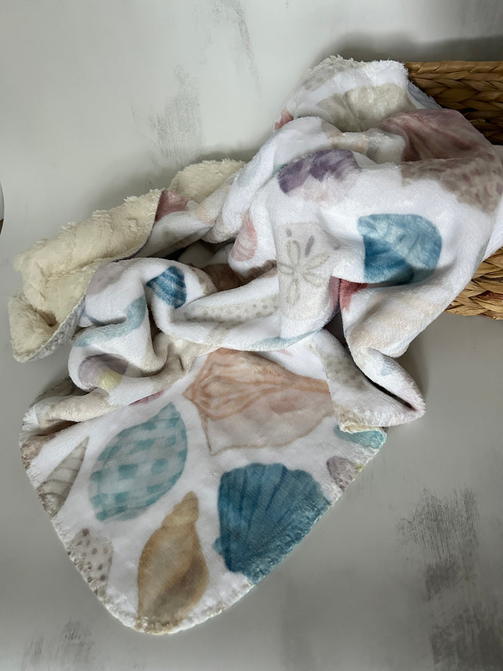 Shells Cloud Minky Baby Blanket (Copy)