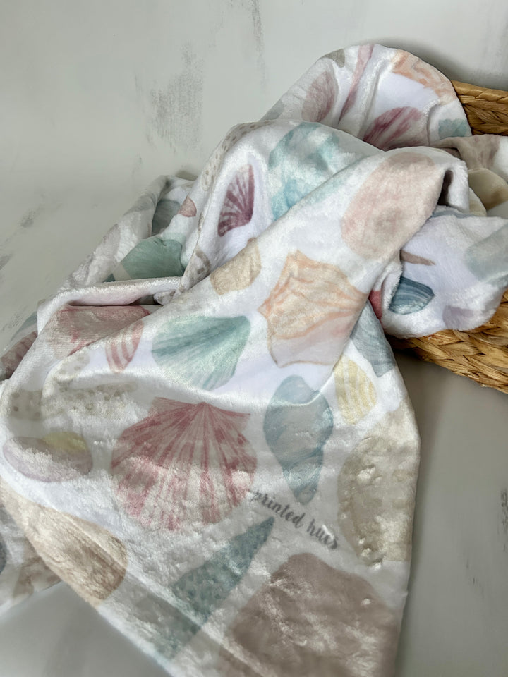 Shells Minky Baby Blanket