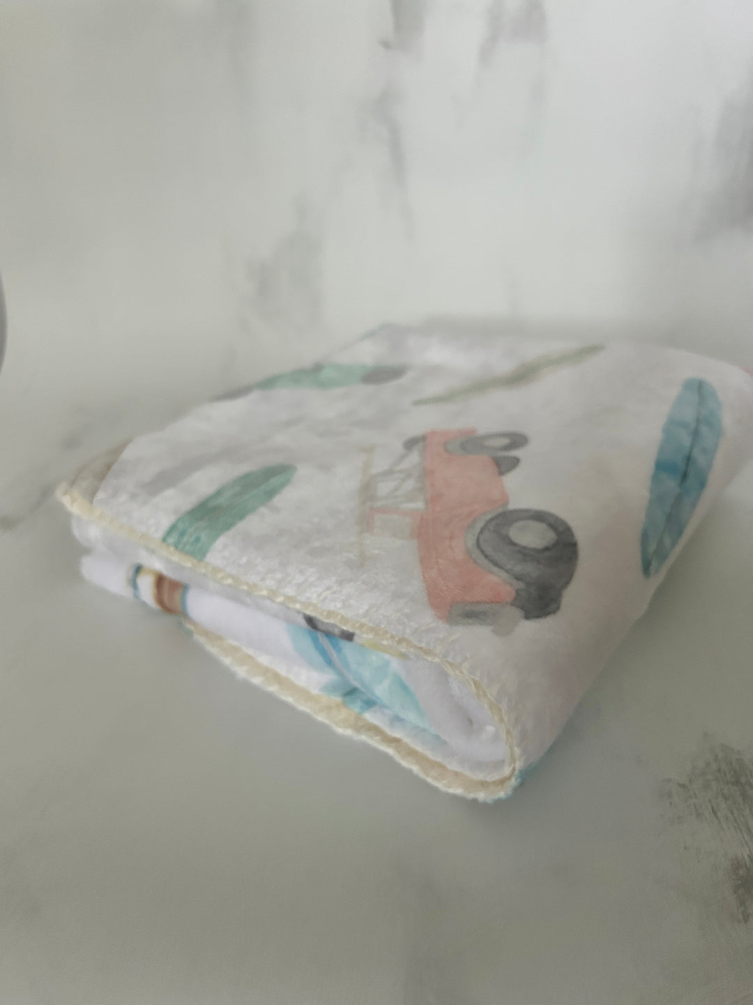 Surf's Up Cloud Minky Baby Blanket