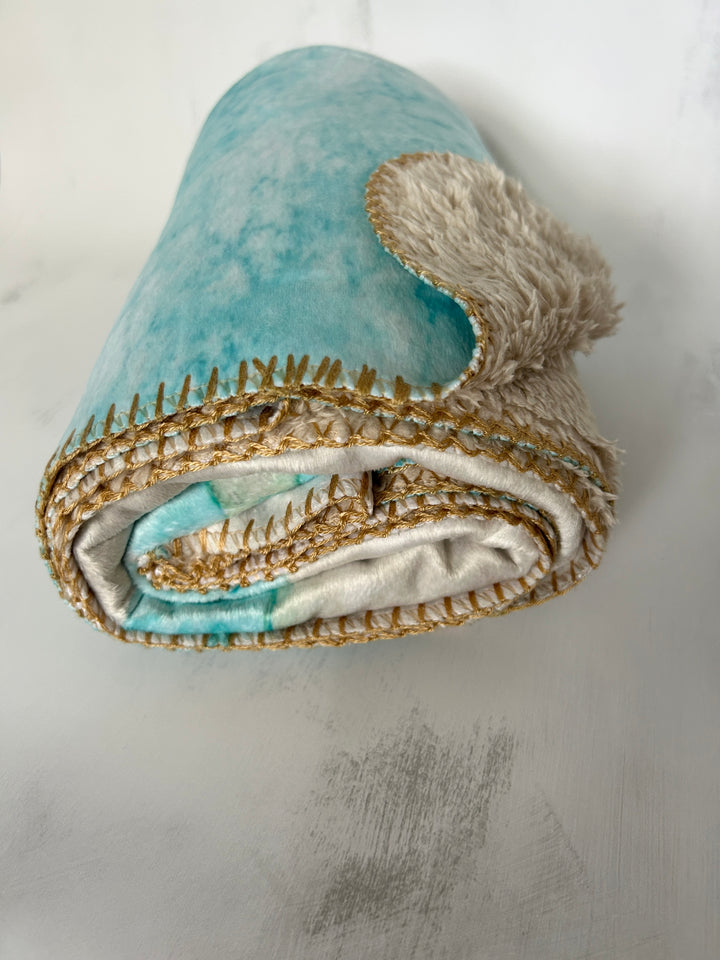 North Carolina Coast Sherpa Blanket