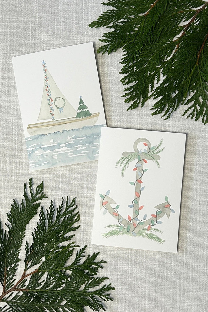 Flotilla and Anchor Holiday Card Set