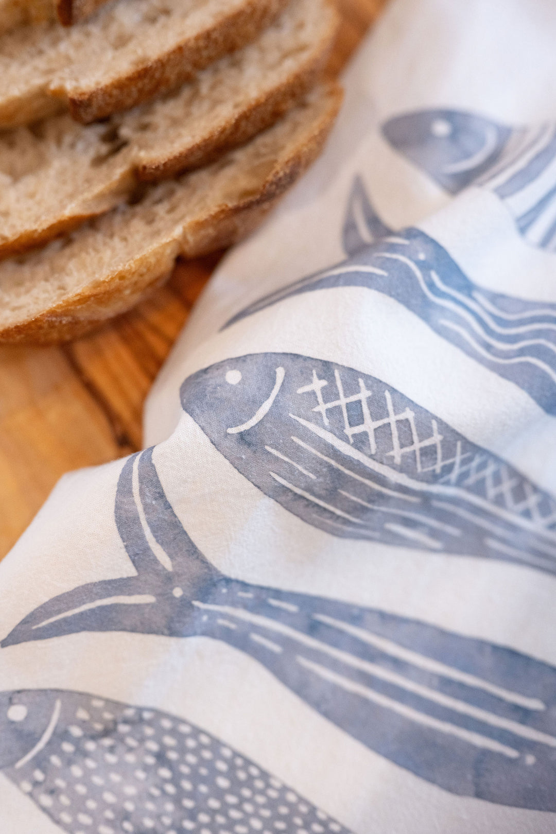 Fish Stack Tea Towel