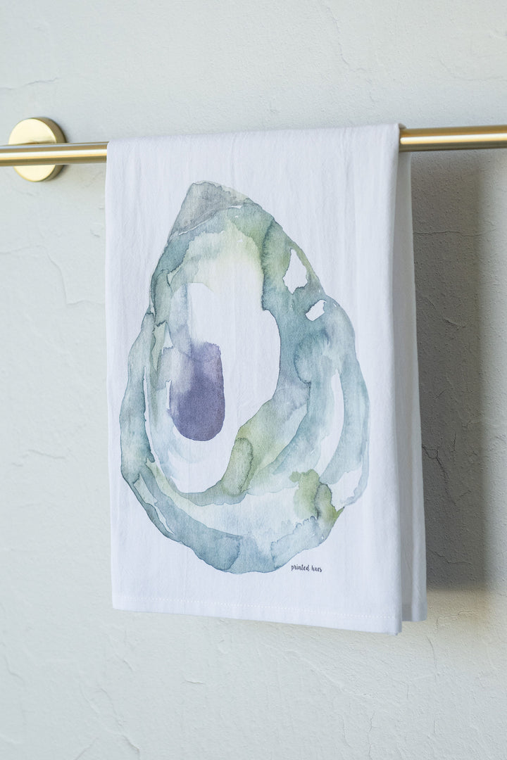 Spring Tide Oyster Tea Towel