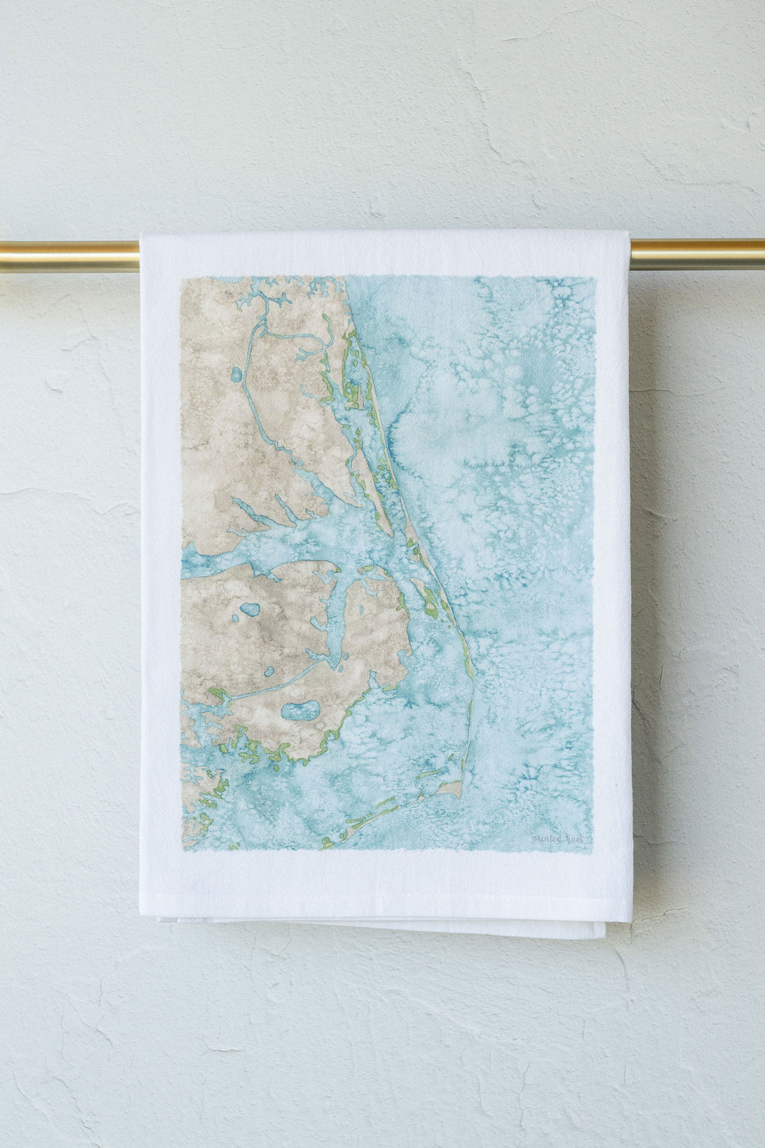 Outer Banks Map Tea Towel