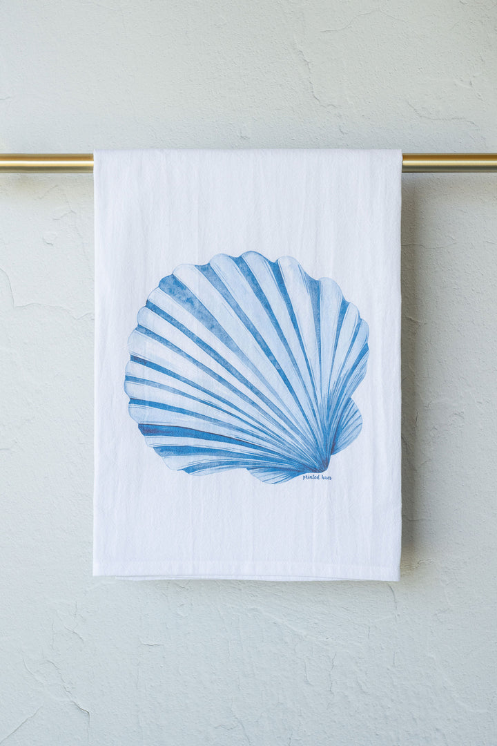 Scallop Shell Tea Towel